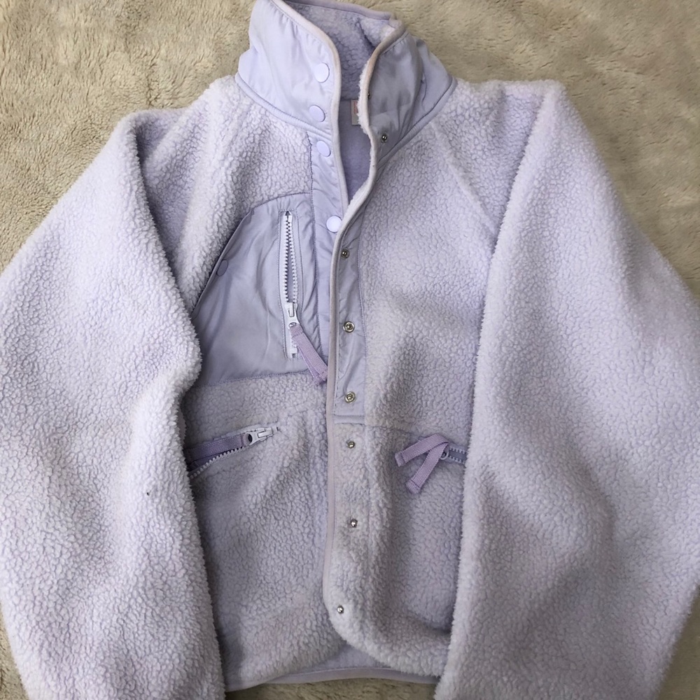 Free people hit the slopes fleece jacket